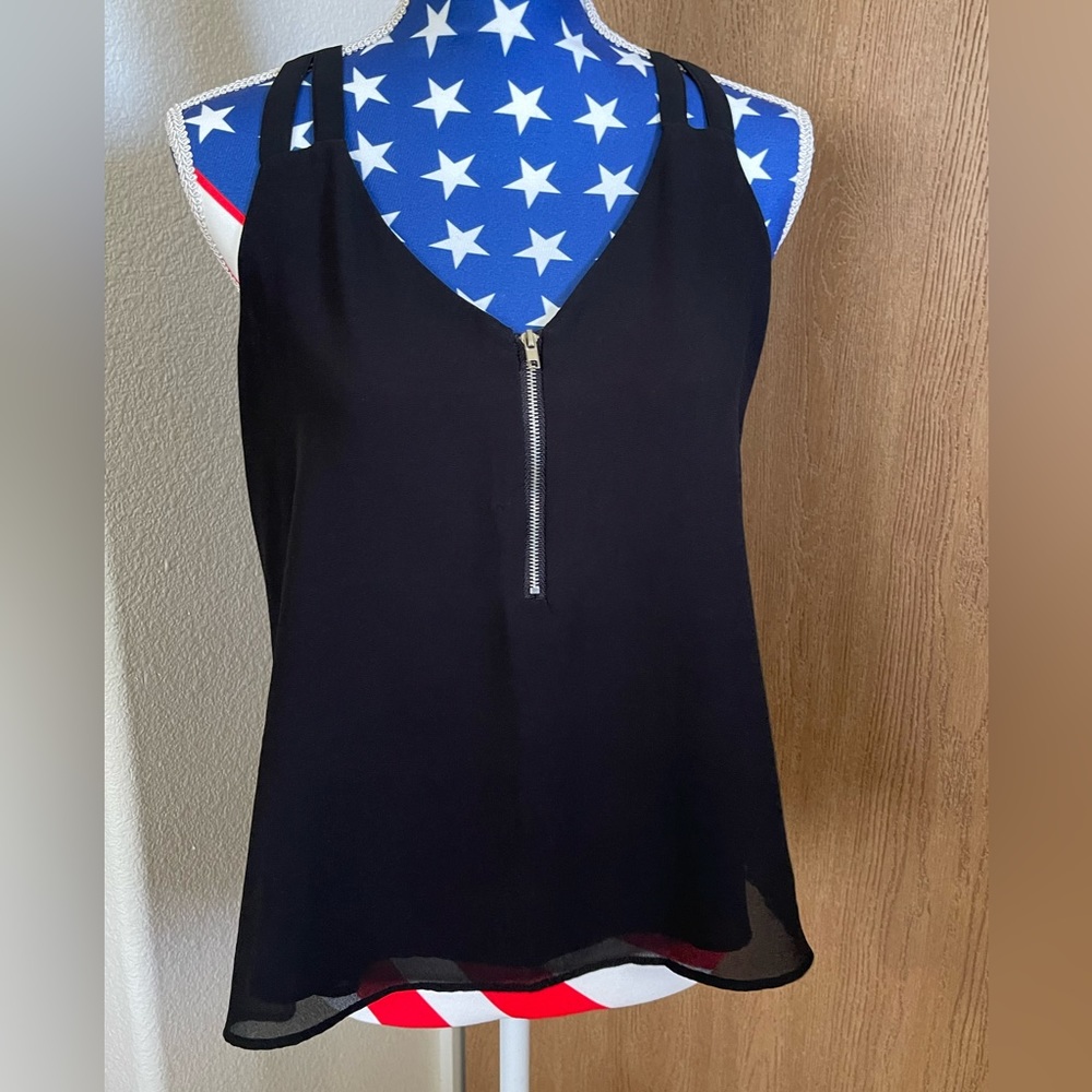 Naked Zebra Zipper Top